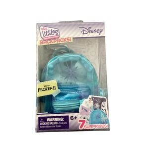 Disney Frozen II Real Littles Backpack Micro Collectible 7 Surprises Blue New
